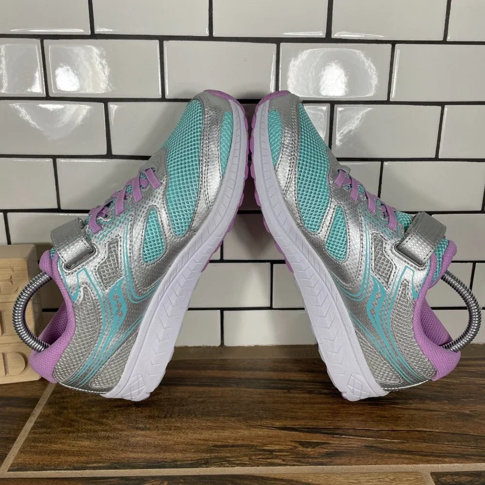 Saucony Cohesion 12 A/C Youth Girls Size 6.5 Shoes Multicolor Active Sneaker NEW